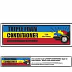 Bilingual Triple Foam Conditioner Menu Strip