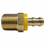 30-205 Brass Push Lock Barb Male Adapter