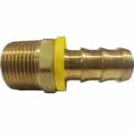 30-213 Push On Barb Male Brass Adapter