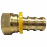 30-349 Brass Push Lock Barb Female Dead Swivel