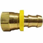 30-226 Push Lock Barb Female Brass Adapter