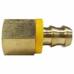 30-227 Push Lock Barb Female Brass Adapter