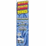 Blue Microfiber Towel 1-Column Decal