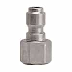 ZAI ST2F2-SS Stainless Steel Straight-Through Socket