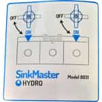 Hydro Systems SinkMaster Label 10092831
