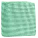 Towels by Doctor Joe ULTRA-37 16 x 16 in. Green European Microfiber Waffle Towels