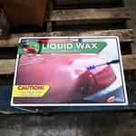 liquid wax sign