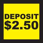 CB0440-10 Deposit 2.50 Sticky Decal