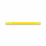 Yellow Height Guard with White Stripes