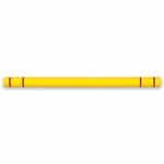7 in. x 80 in. Yellow Height Guard with Red Stripes