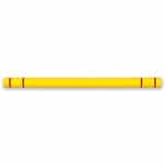 7 in. x 80 in. Yellow Height Guard with Red Stripes