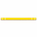 7 in. x 80 in. Yellow Height Guard with White Stripes