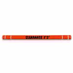 7 in. x 80 in. Red Height Guard with Black Letters and White Tape