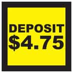 CB0440-19 Deposit 4 Dollar and 75 Cents Decal