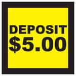 CB0440-20 Deposit 5 Dollars Decal