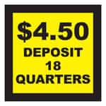 4.50 Deposit 18 Quarters Decal