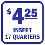 DE275-17BL Insert 17 Quarters Blue and White Decal