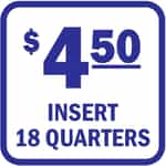 DE275-18BL Insert 18 Quarters Blue and White Decal