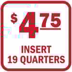 DE275-19R Insert 4.75 Cents Red and White Decal
