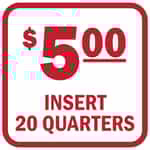 DE275-20R Insert 5.00 Red and White Decal
