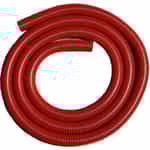 15' coil of 1.5" diameter red and Black Dura-Slide Vacuum Hose