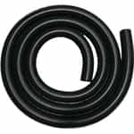 15' coil of 2" diameter Black Dura-Slide Vacuum Hose