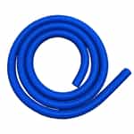 15' coil of 1.5" diameter Blue Dura-Slide Vacuum Hose