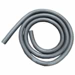 15' coil of 1.5" diameter Gray Dura-Slide Vacuum Hose