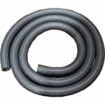 15' coil of 2" diameter Gray Dura-Slide Vacuum Hose