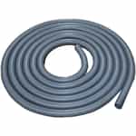 50' coil of 2" diameter Gray Dura-Slide Vacuum Hose
