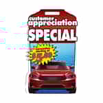 FOGO-GAP Ahearn Fold-N-Go Customer Appreciation Wash Sign - Customizable
