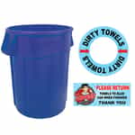 TO-BL Standard Artwork Blue Towel Bin