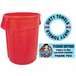 TO-RE Standard Artwork Red Towel Bin