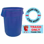 TR-BL Standard Artwork Blue Trash Can