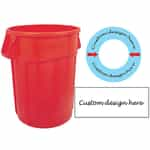 TR-RE-C Custom Red Trash Can