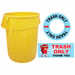 TR-YE Standard Artwork Yellow Trash Can