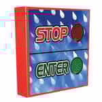 Stop and Enter Car Wash Fixture with Swivel Mounting