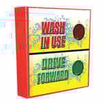 Wash in Use and Drive Forward Car Wash Fixture with Swivel Mounting