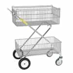 500 RB Wire Products Foldable Rolling File Holder Cart