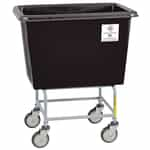 468PTBLK Elevated Poly Laundry Truck - Black