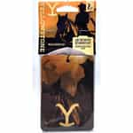 Yellowstone air fresheners with cowboy silhouette