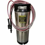 5-gallon tank sprayer with straight hose wrapped in a coil