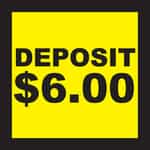 Deposit 6.00 Sticky Decal