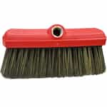 red plastic car wash foam brush with synthetic bristles that look like hogs hair