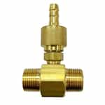 Giant brand brass chemical injector with an adjustment knob