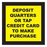 CBDQT Deposit Quarters Or Tap Credit Card Decal