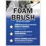 Car Wash Foam Brush Sign - 18x24