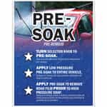 18 x 24 Bilingual Pre-soak Instruction Sign