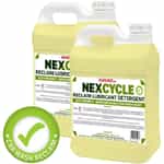two pails of nexcycle reclaim lubricant and detergent