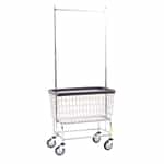 RB Products Large Chrome Laundry Cart With Single Rack 200CFC56C